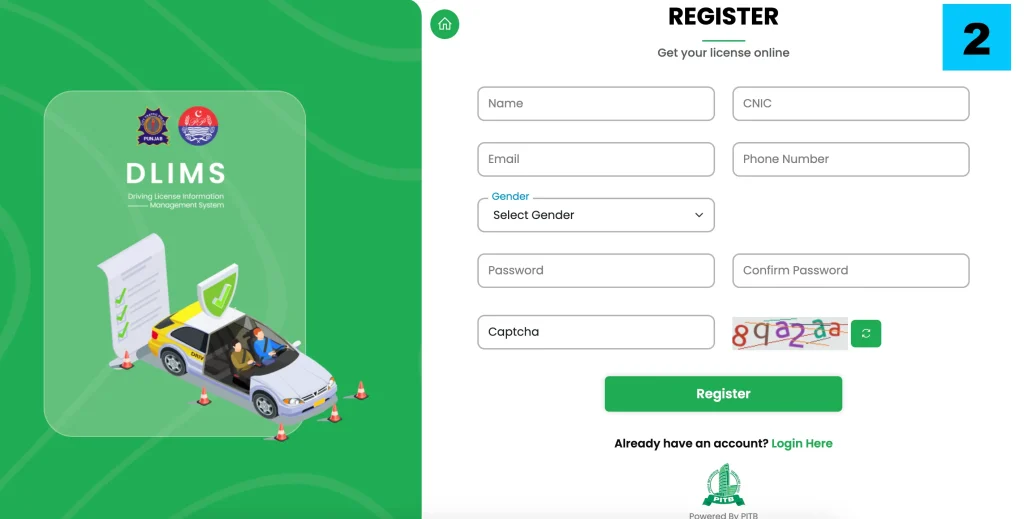 Apply for Learner Licence Punjab 2026 via Dastak App 13 DLIMS Register
