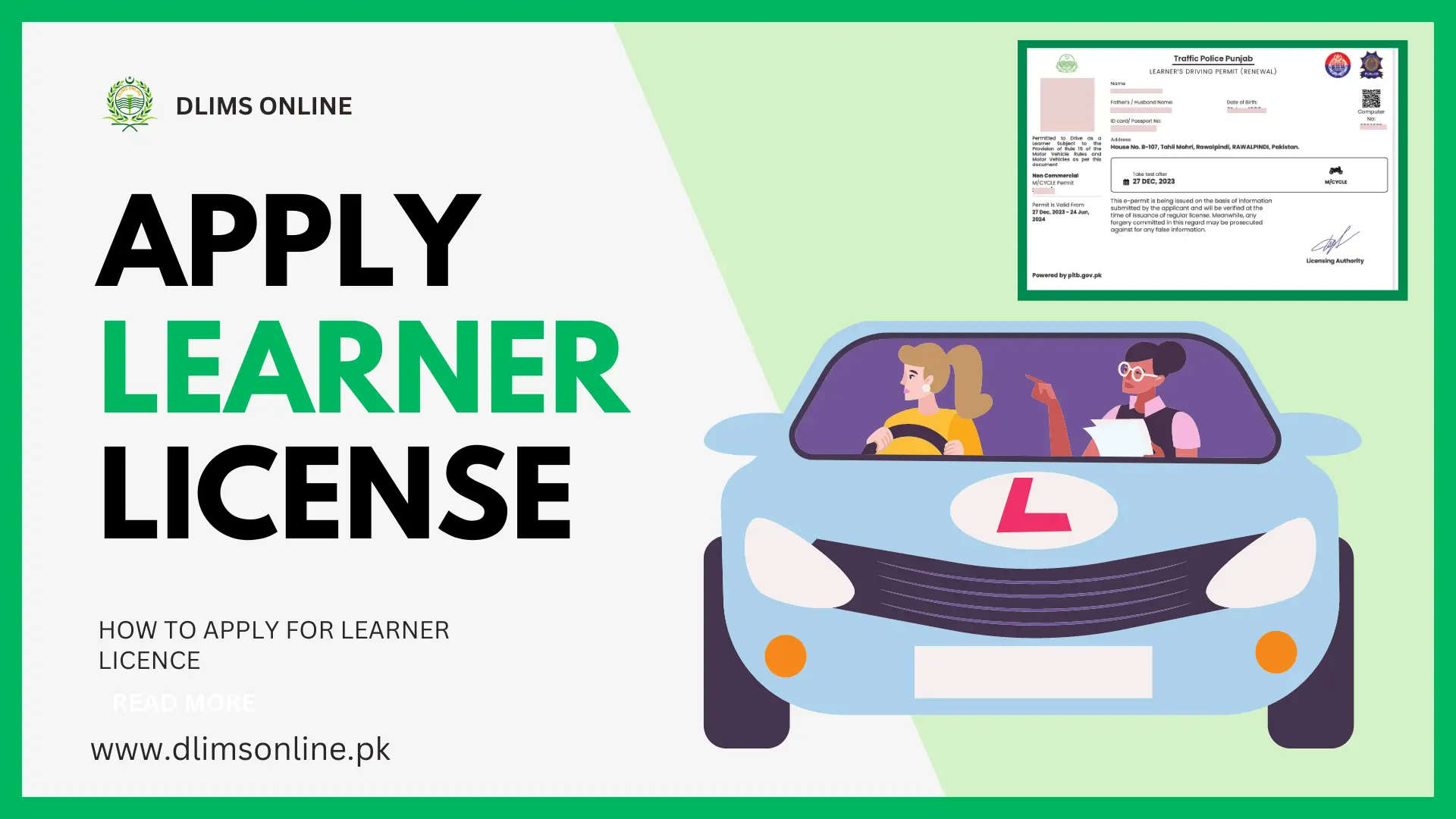 Apply for Learner Licence Punjab 2026 via Dastak App 1 apply-for-Learner-License