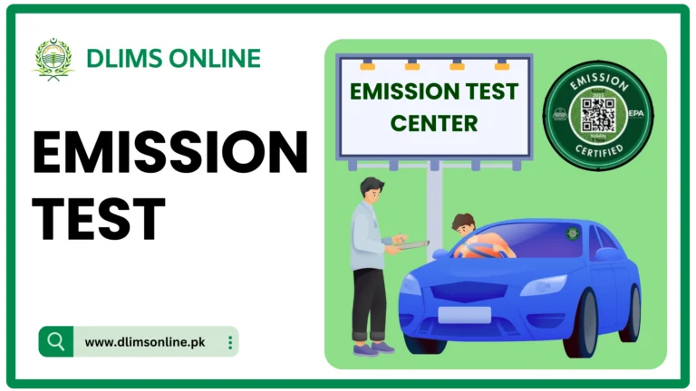 DLIMS Online Vehicle Emission Test Center Punjab Pakistan 2025