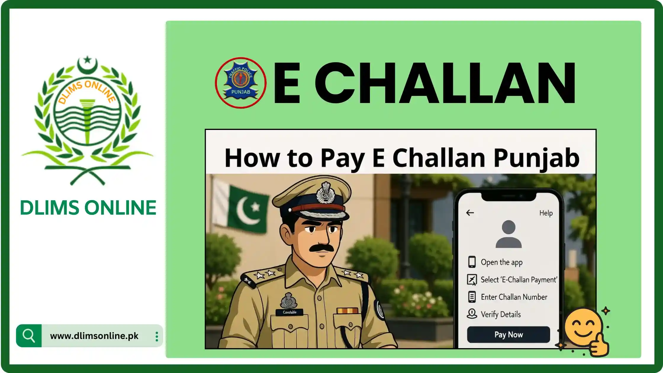What Is E-Challan in Punjab and Why It Matters in 2026 1 e challan punjab pay online - punjab police officer showing how to pay traffic fine on mobile with e pay punjab app