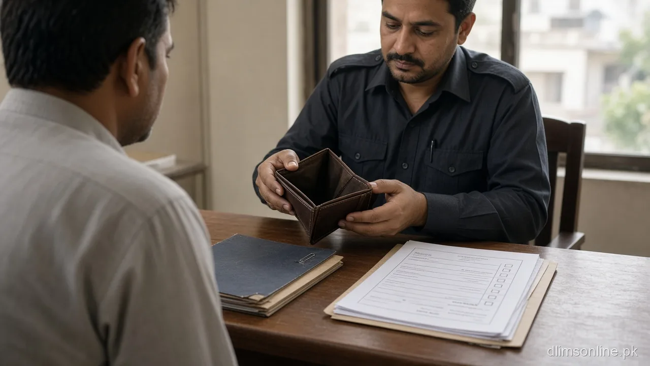 Lost driving licence wallet and duplicate application checklist in Pakistan