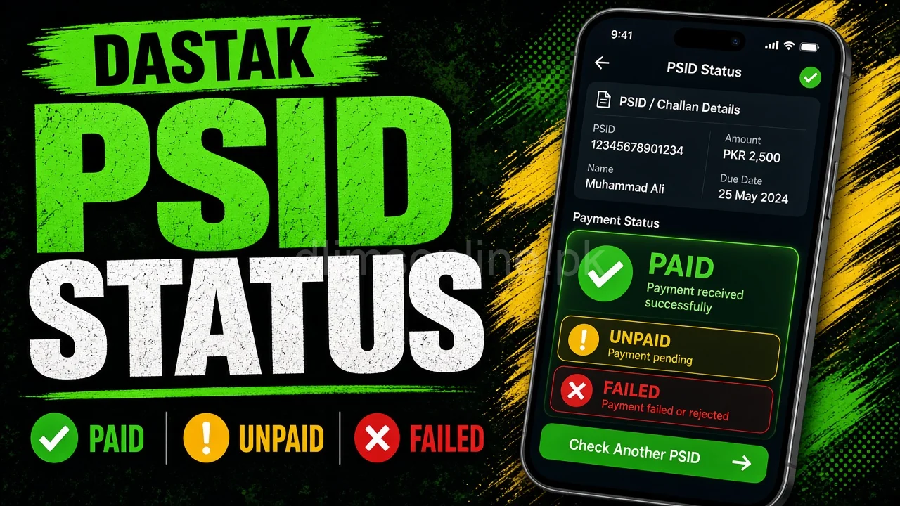 PSID Status Explainer (Dastak Payments) 2026 1 PSID status explainer Dastak viral thumbnail